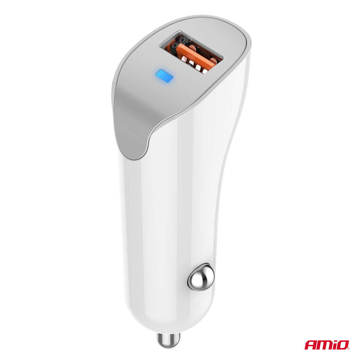 Nabíjačka do auta USB-A 2.1A 12/24V AMiO-03873
