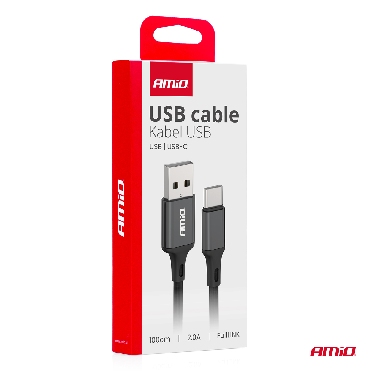 Kábel USB na USB-C 2A 100cm FullLINK AMIO-03899