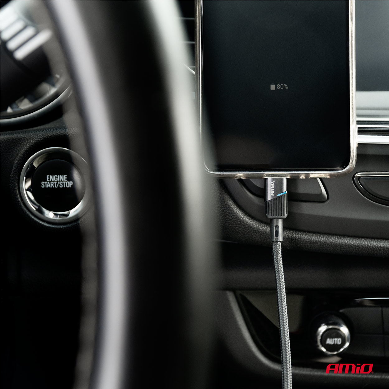 Kábel 'USB-C na USB-C 60W 100cm FullLINK AMIO-03926