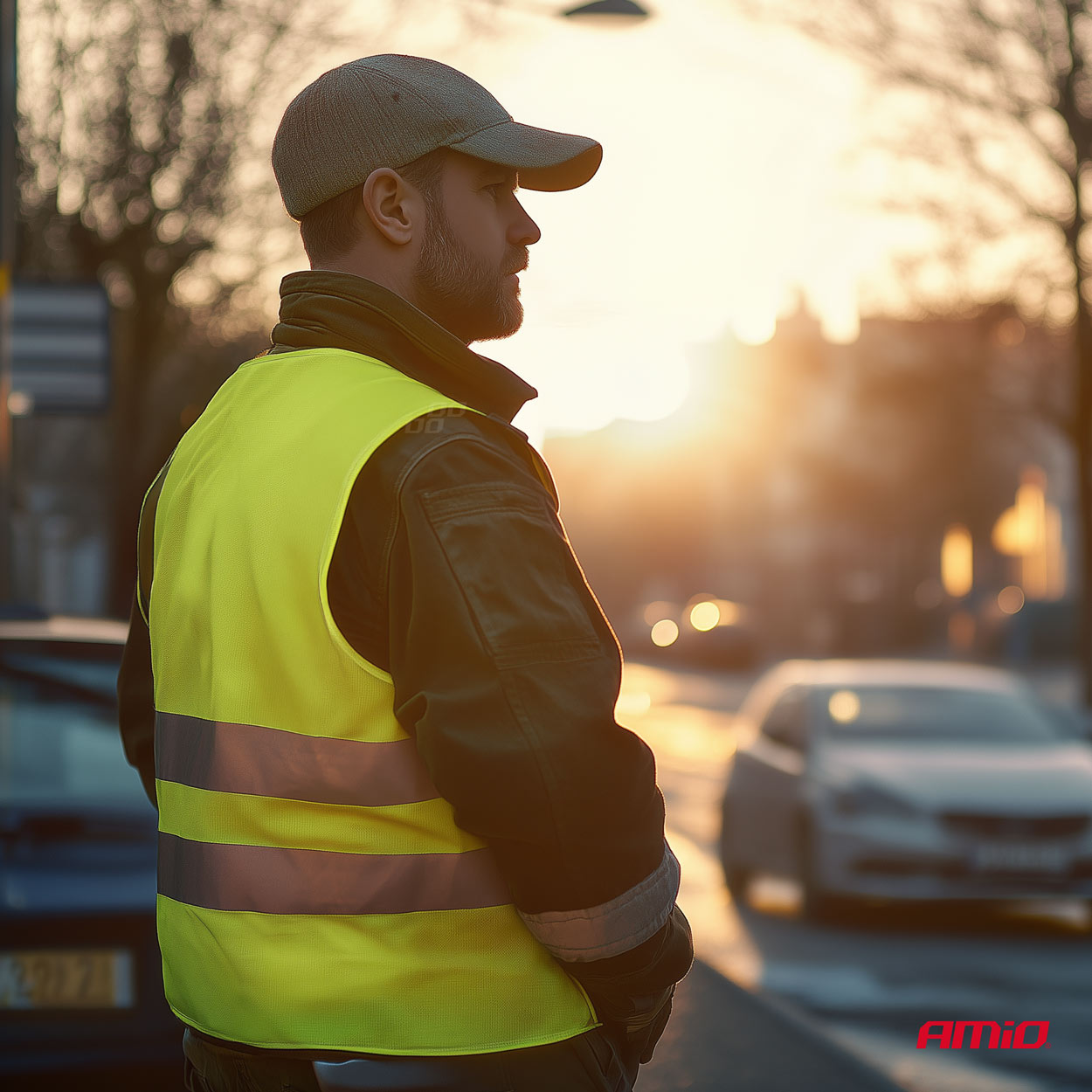 Reflexná vesta XL žltá s certifikátom AMiO-03934