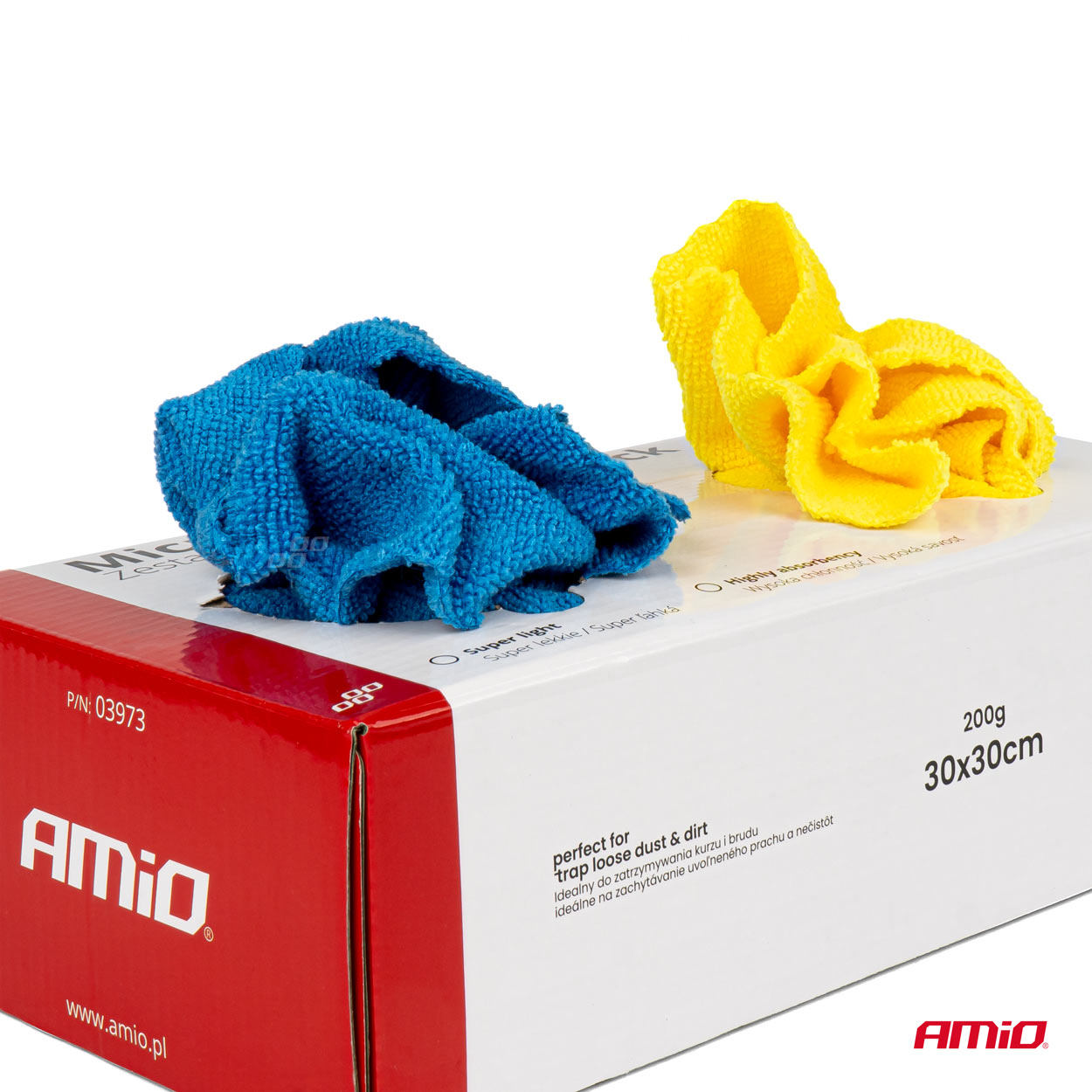 Balenie utierok z mikrovlákna 30x30cm 200g AMiO-03973