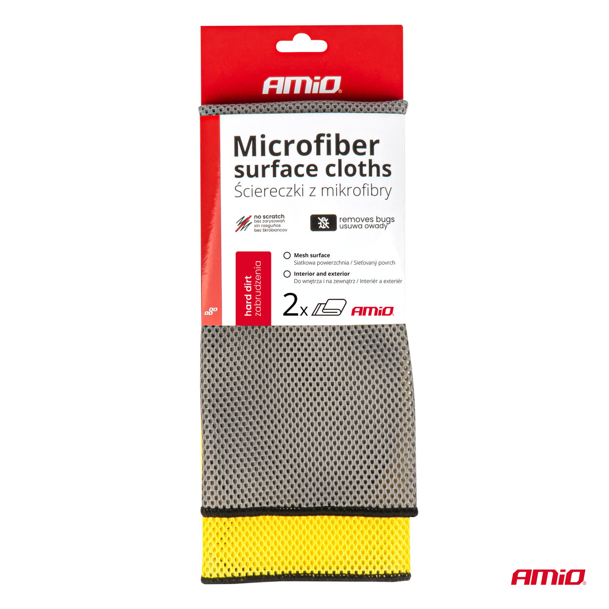 Utierka na povrchy z mikrovlákna 40x40cm 280g AMIO-03977