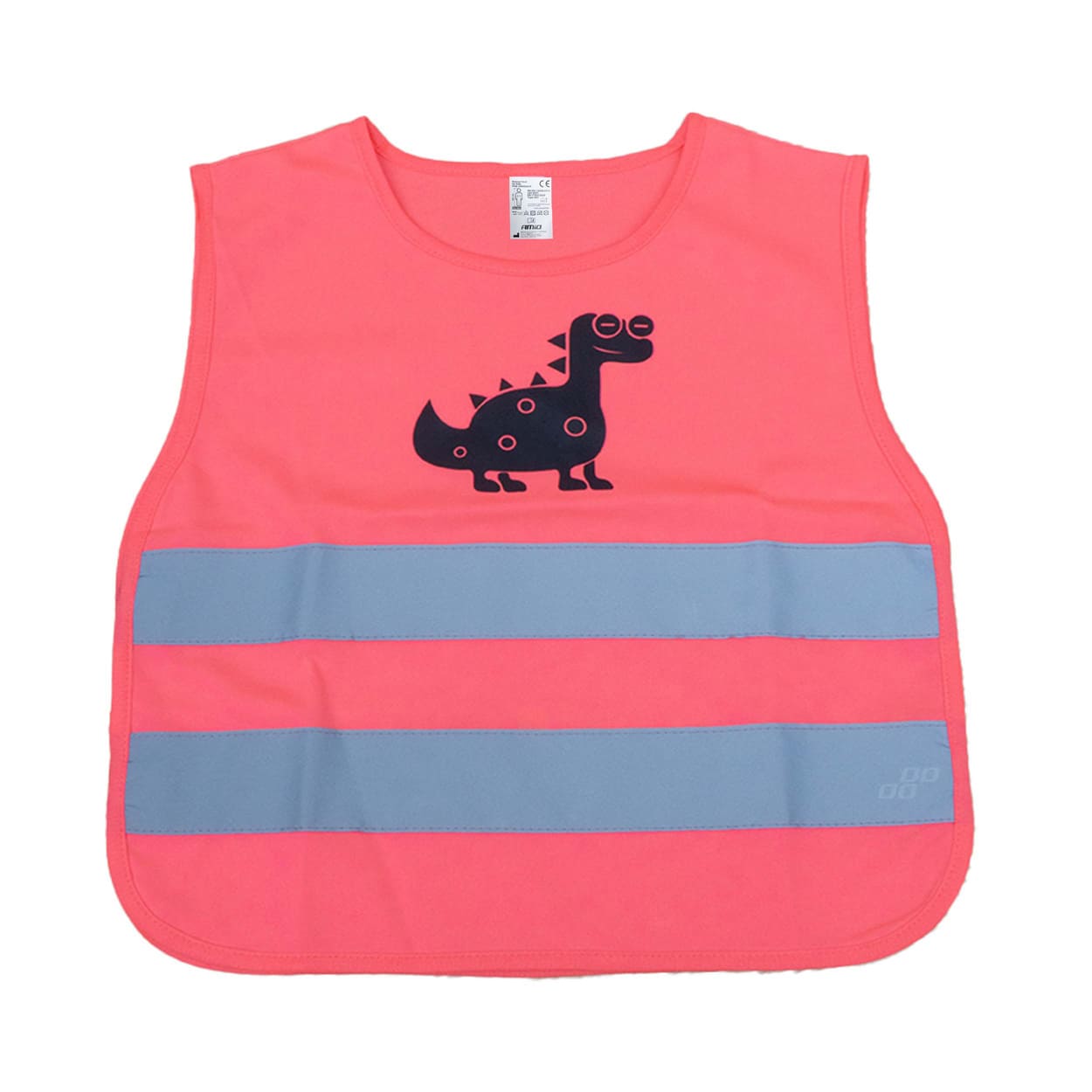 Reflexná vesta detská ružová DINOSAUR AMiO-03989