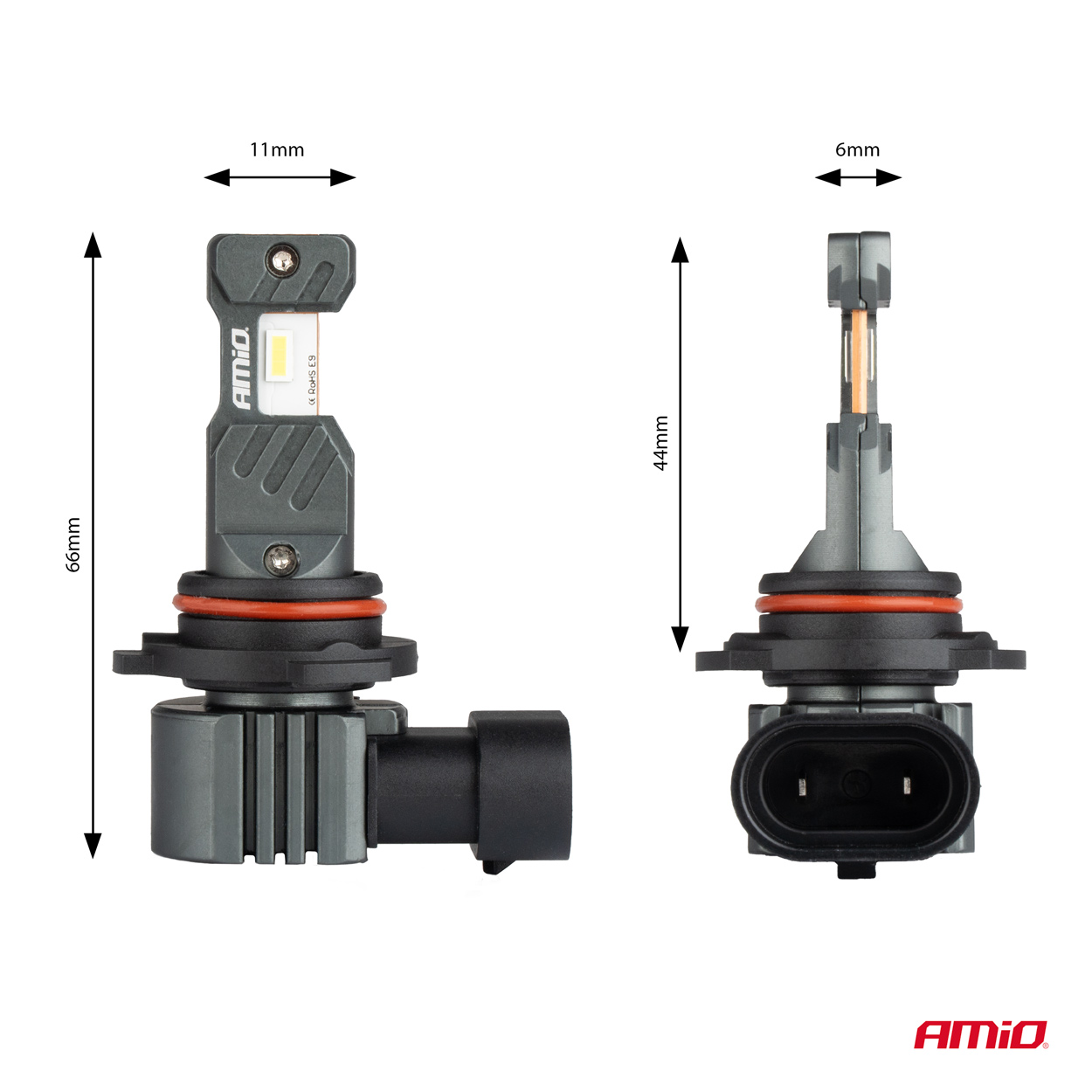 LED žiarovky hlavného svietenia Hybrid séria HIR2 6000K Canbus 60W AMIO-04119