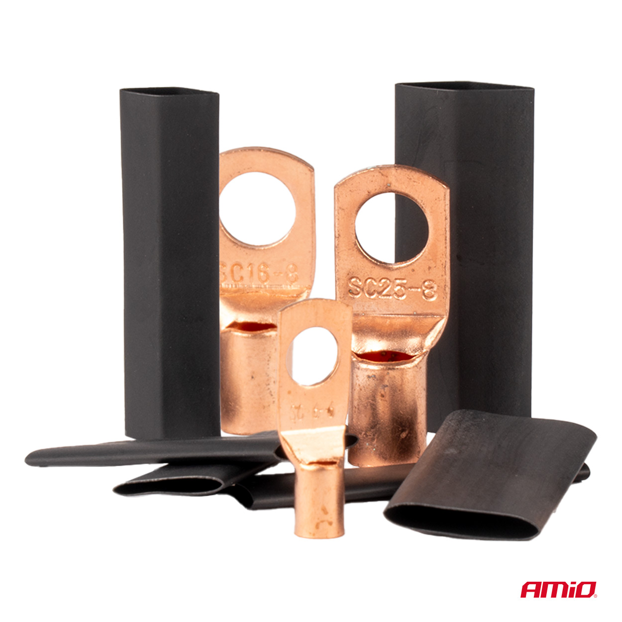 Sada očkových spojok a zmršťovacích bužírok 140 ks AMiO-04121