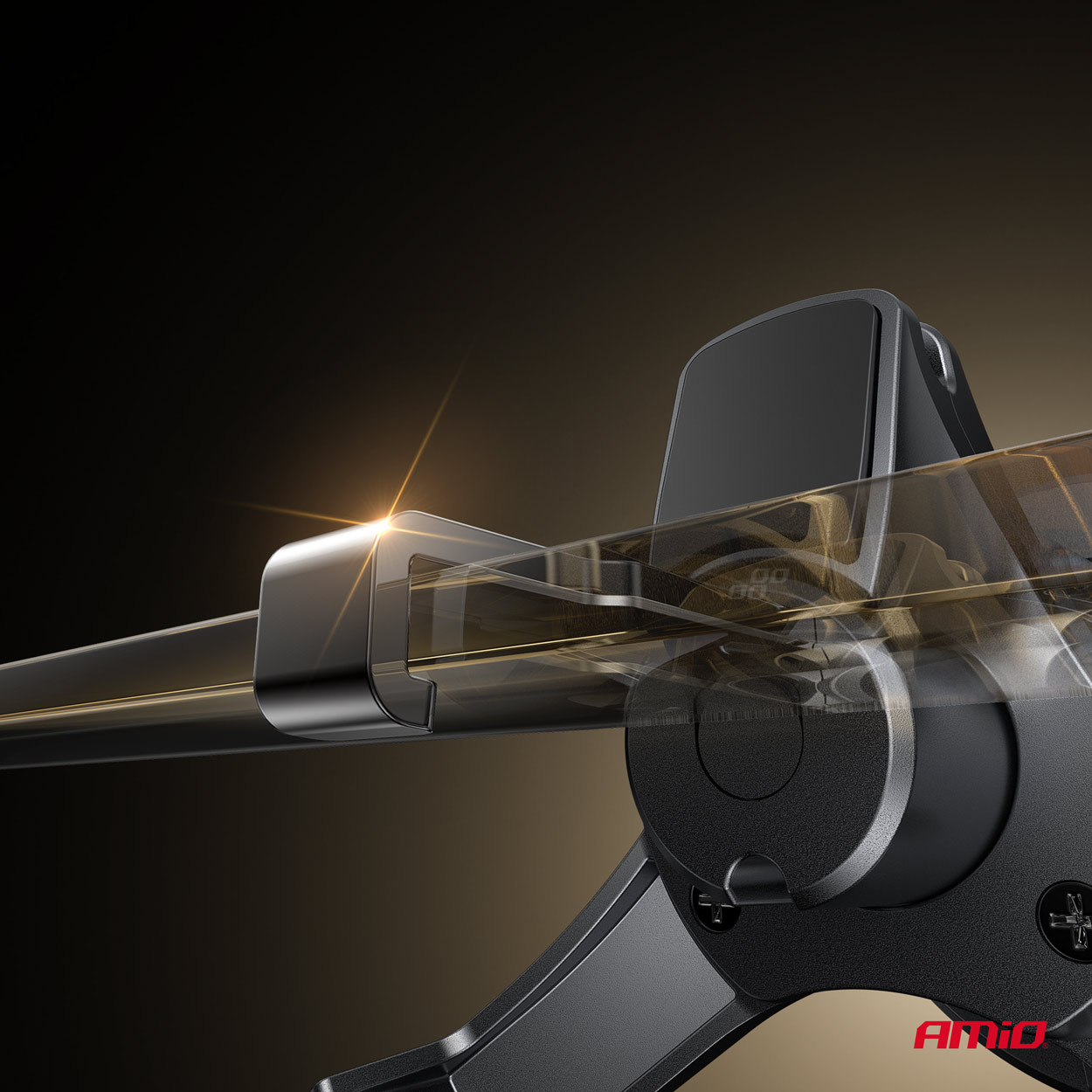 Držiak magnetický s rýchlonabíjačkou do auta Qi2 15W AMiO-04180