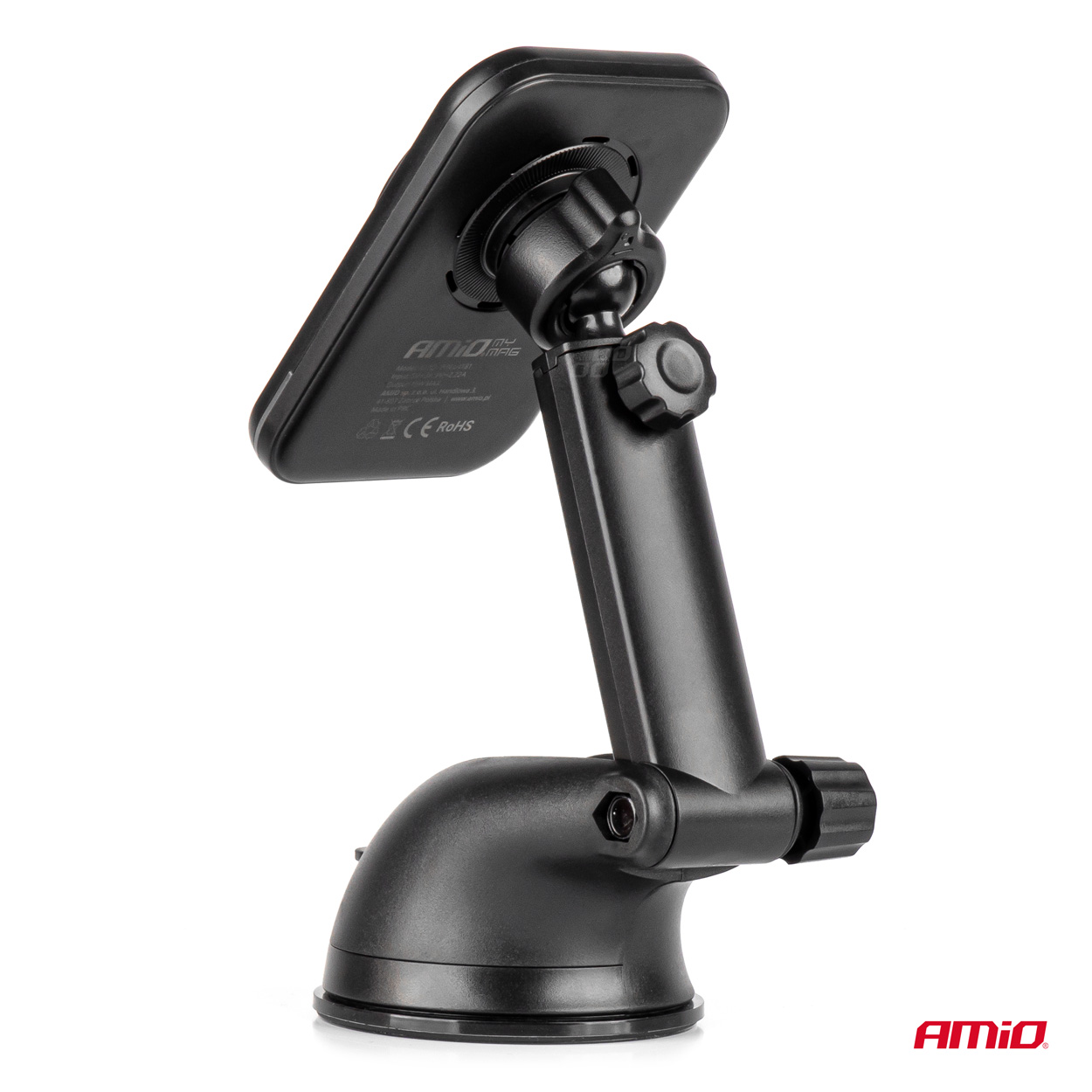 Držiak magnetický s rychlonabíjačkou do auta Qi2 15W AMiO-04181