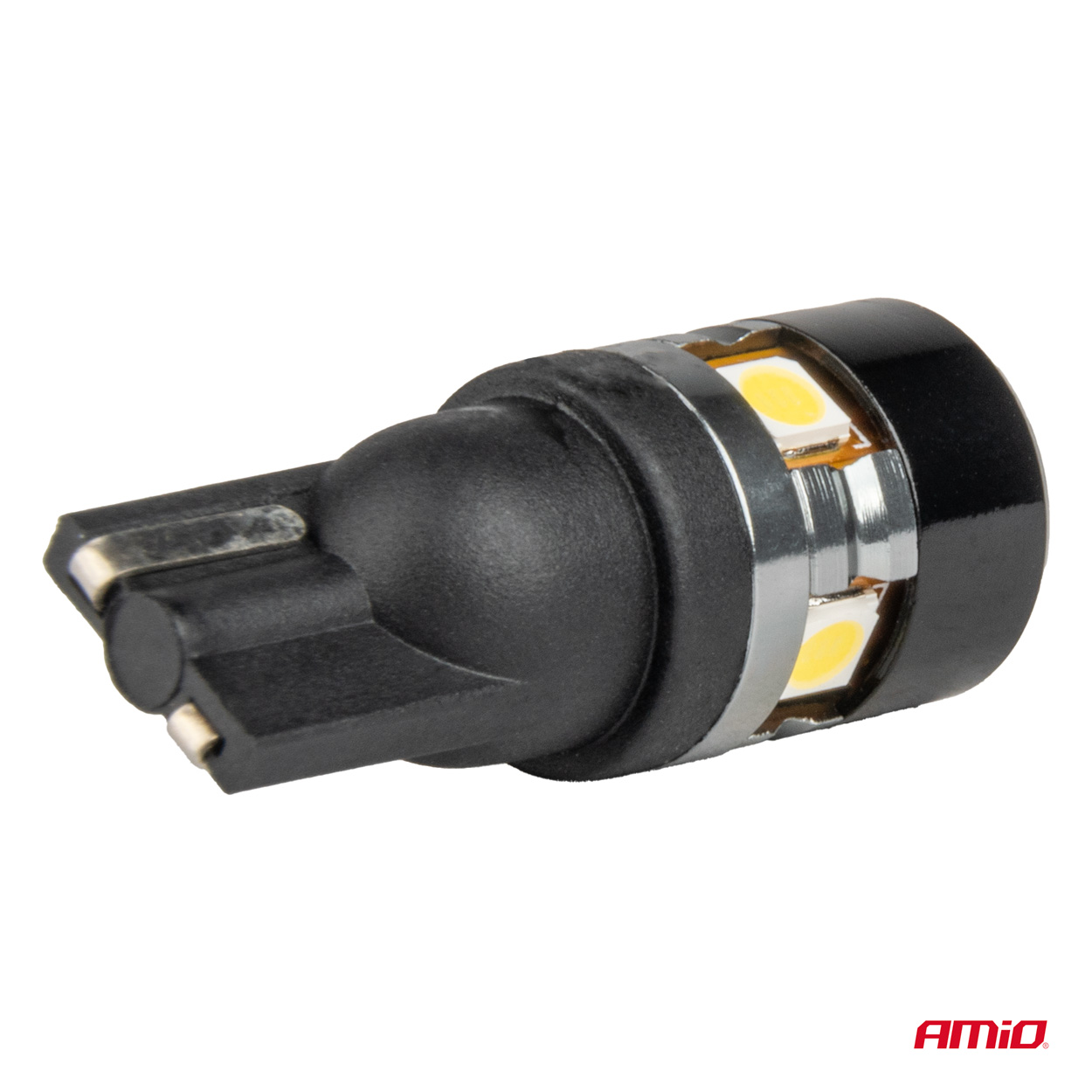 LED žiarovky CANBUS T10 W5W 5SMD 3030 White 12V 24V AMiO-04239