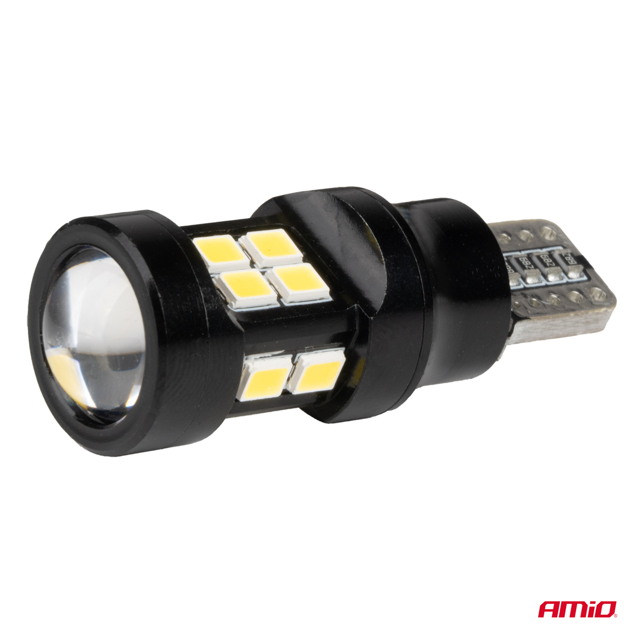 LED žiarovky CANBUS T15 W16W 15SMD 2835 Biela 12V 24V AMiO-04245