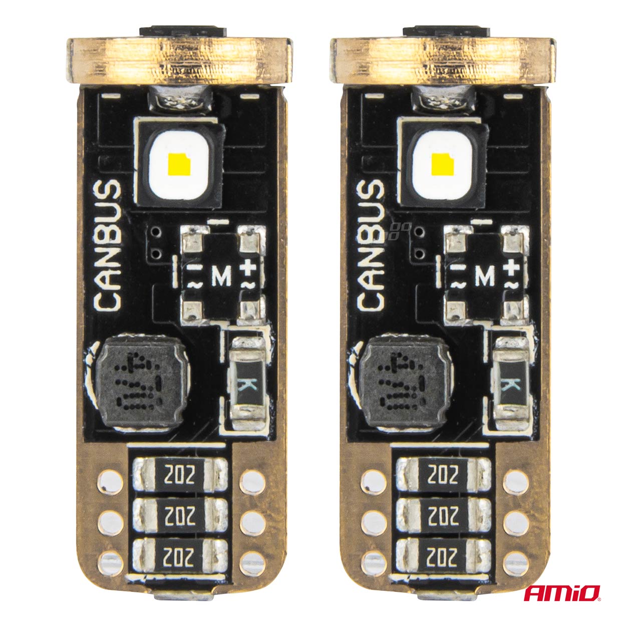 LED žiarovky CANBUS T10 W5W 3SMD 3838 White 12V/24V AMiO-04246