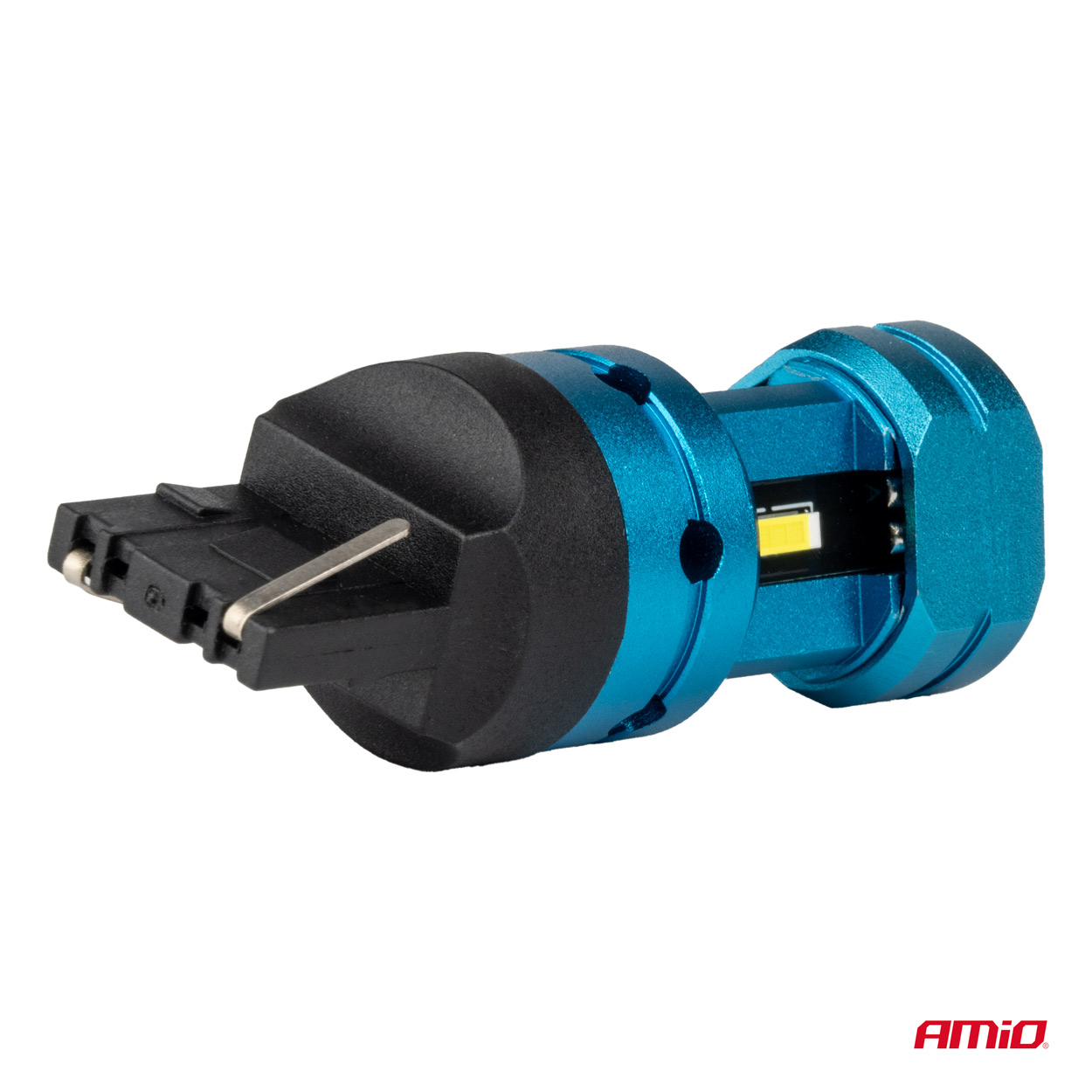 LED žiarovky CANBUS T20 7440 W21W 4SMD 1860 White 12V 24V AMiO-04254