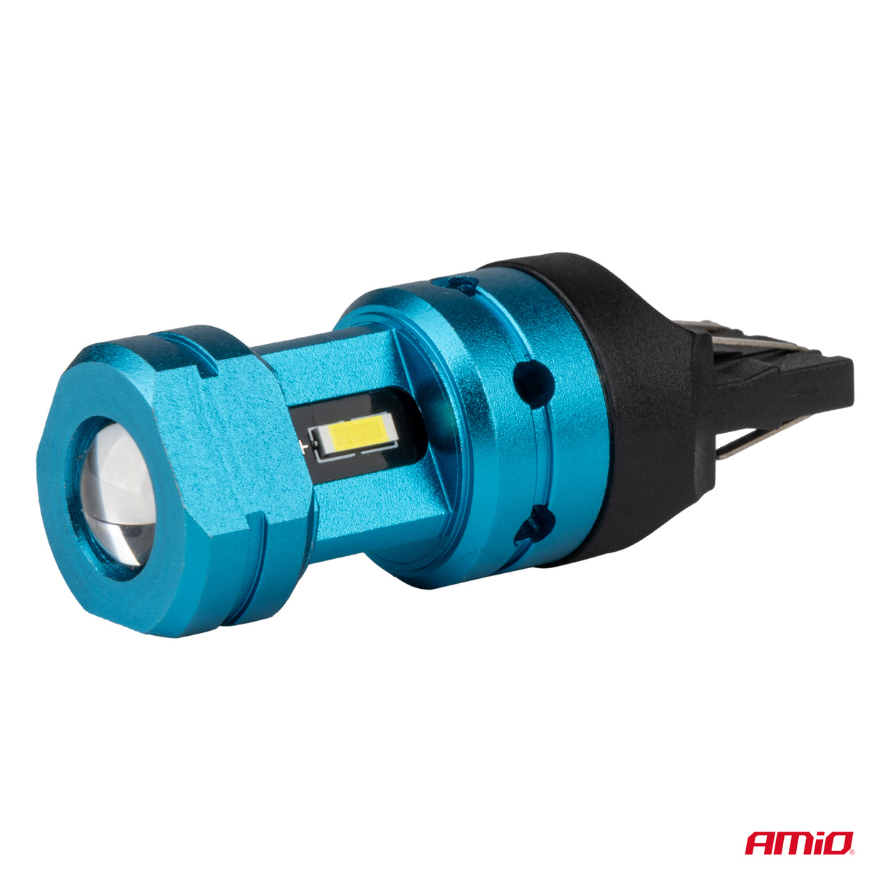LED žiarovky CANBUS T20 7443 W21/5W 4SMD 1860 Biela 12V 24V AMiO-04255