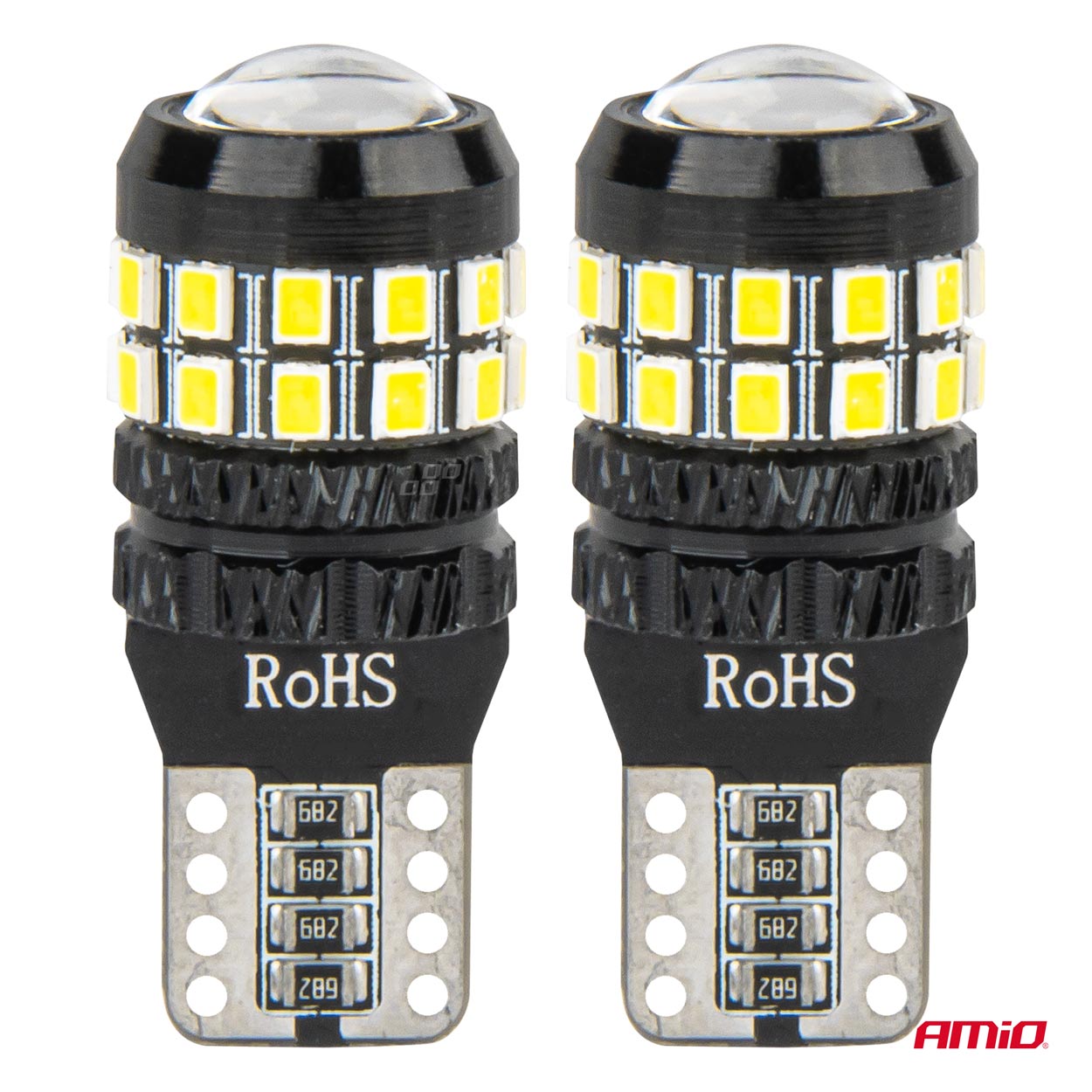 LED žiarovky CANBUS T10 W5W 27SMD 2016 White 12V/24V AMiO-04258
