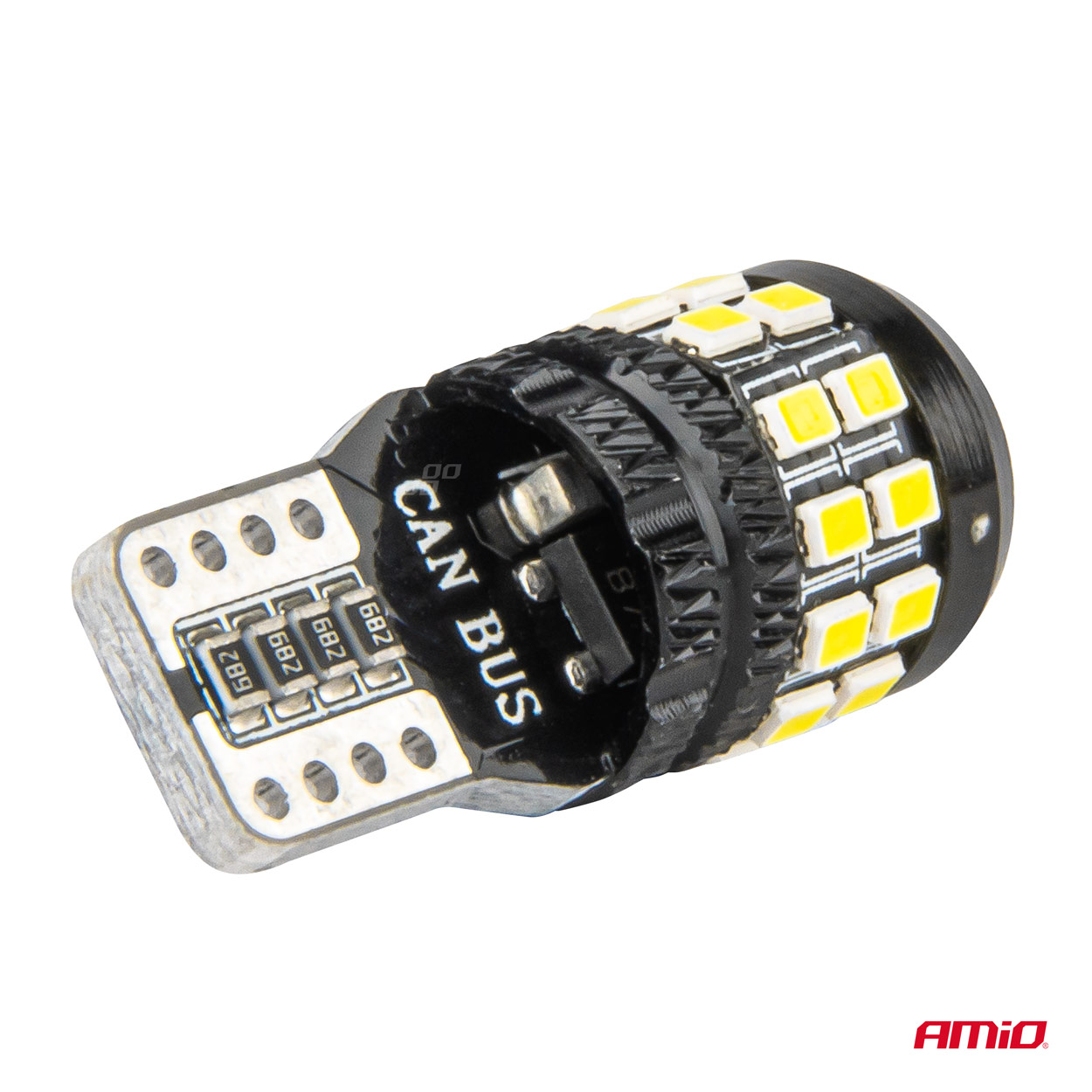 LED žiarovky CANBUS T10 W5W 27SMD 2016 White 12V/24V AMiO-04258