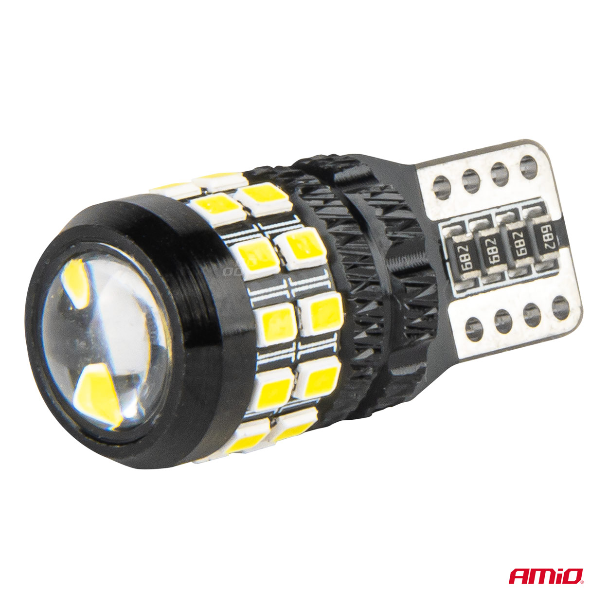 LED žiarovky CANBUS T10 W5W 27SMD 2016 White 12V/24V AMiO-04258