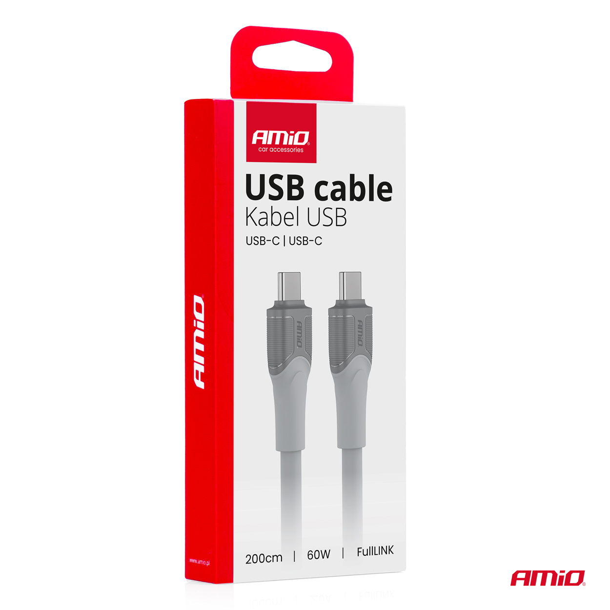 Kábel USB-C TO TYP-C 60W 200cm FullLINK model X111 AMiO-04292