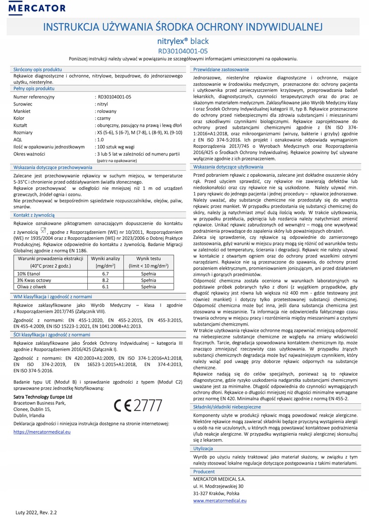 Nitrilové rukavice Nitrylex Basic veľkosť S, 100 ks