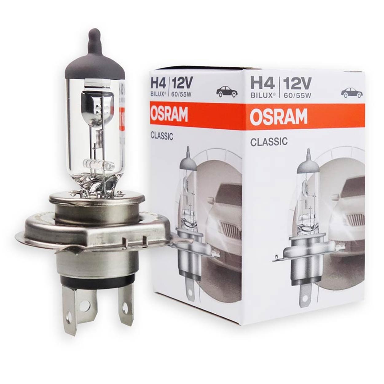 Halogénová žiarovka Osram Classic H4 12V 60/55 P43T