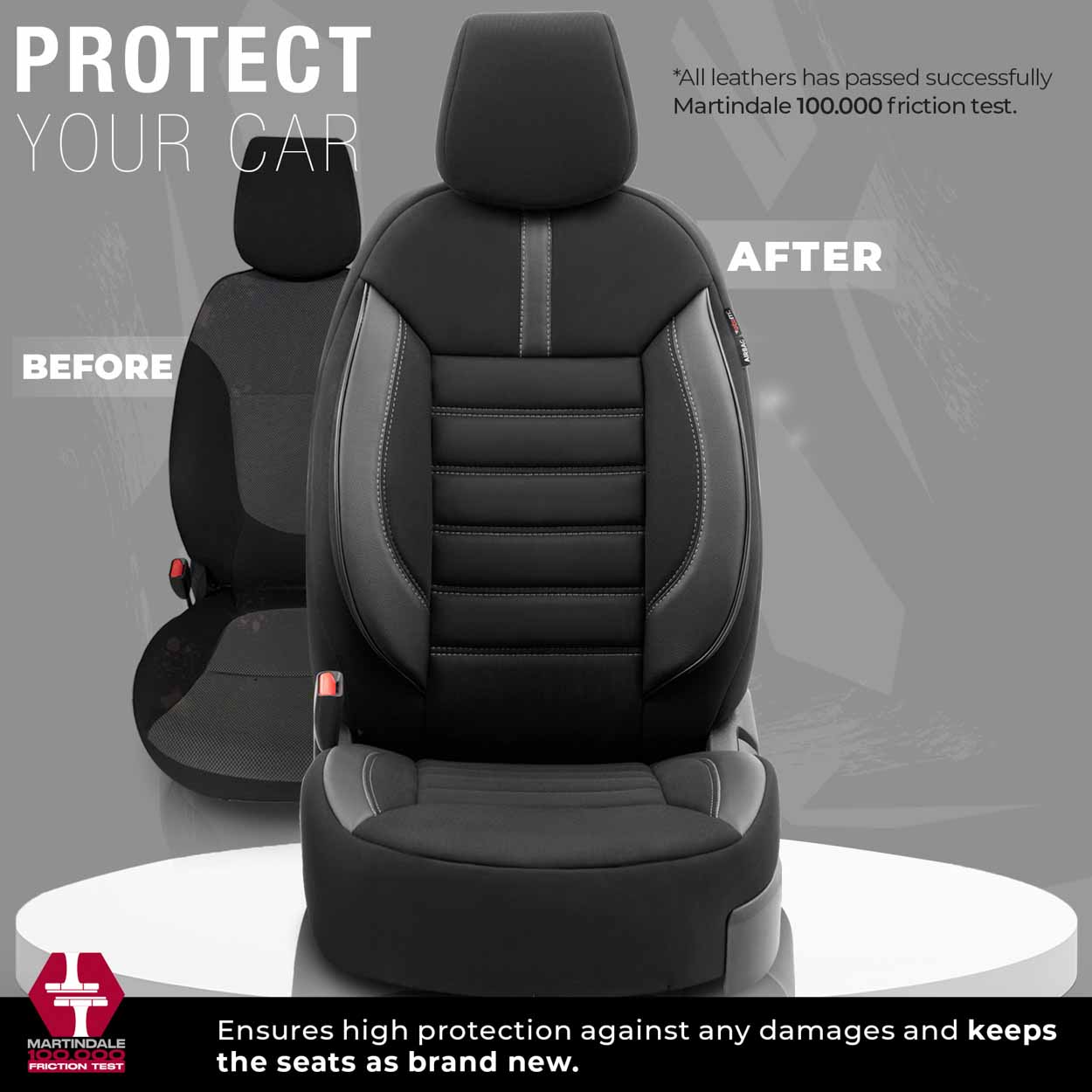 Autopoťahy OTOM LIMITED 102 BLACK/GREY 3-ZIP