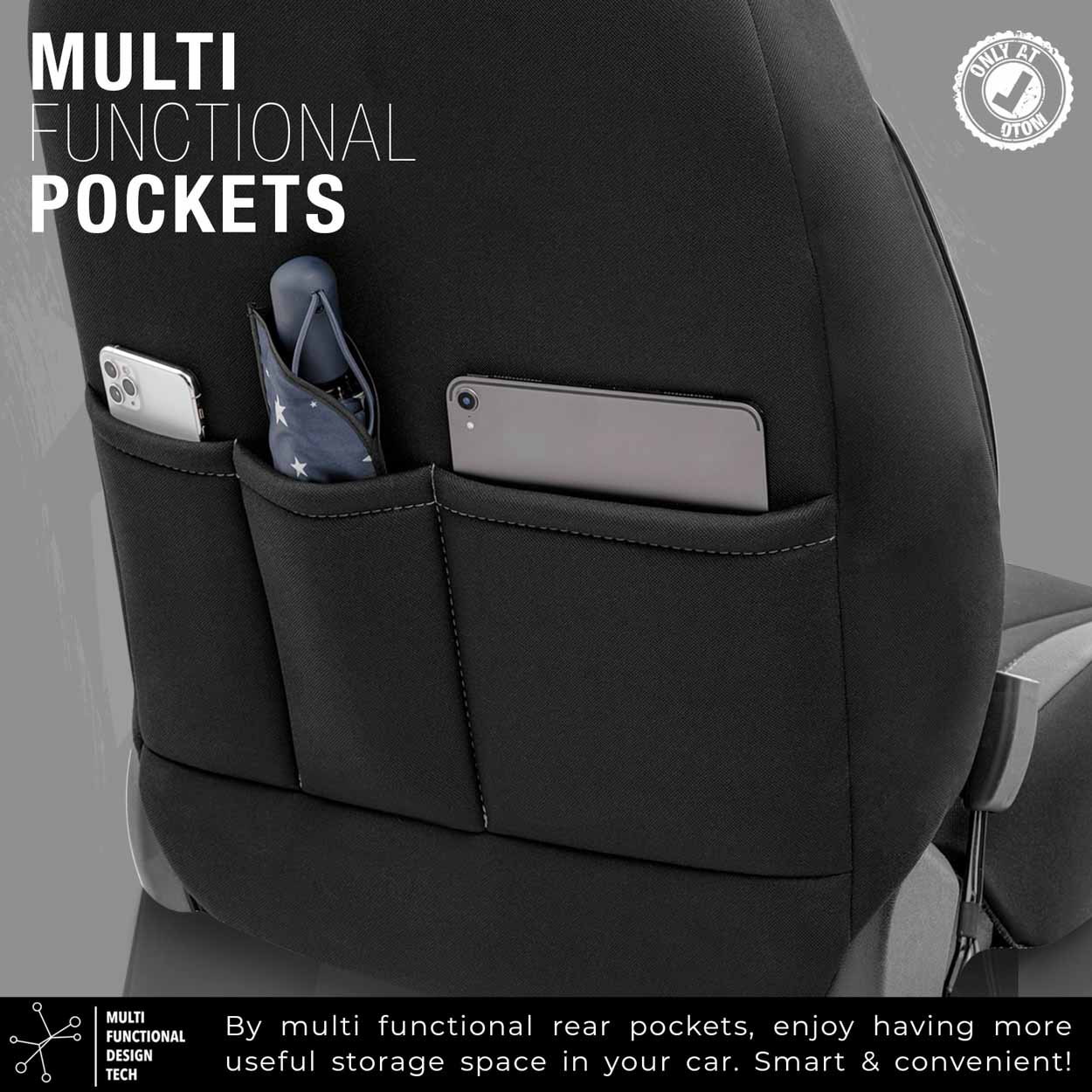 Autopoťahy OTOM LIMITED 102 BLACK/GREY 3-ZIP
