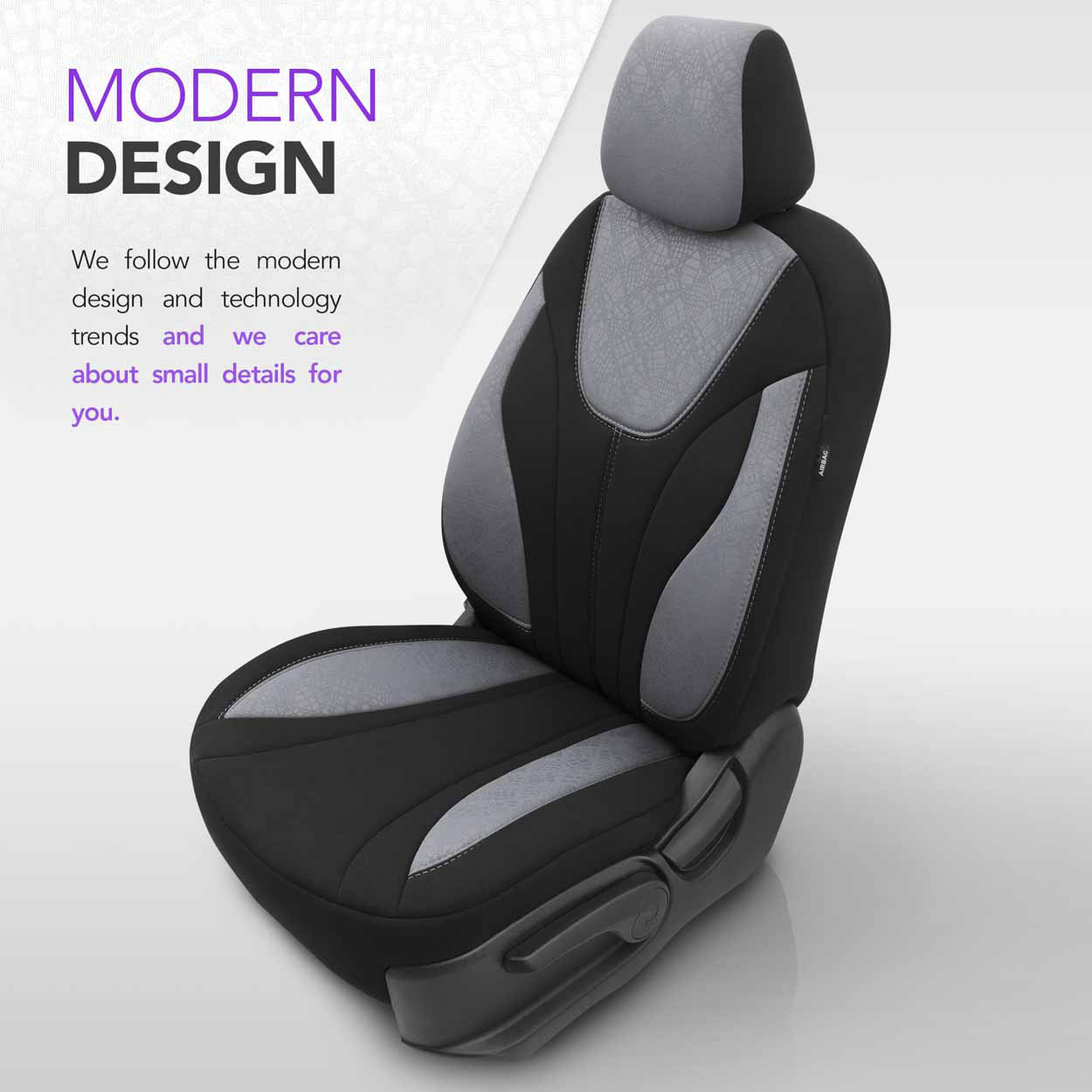 Autopoťahy OTOM RUBY 1202 GREY/BLACK 3-ZIP