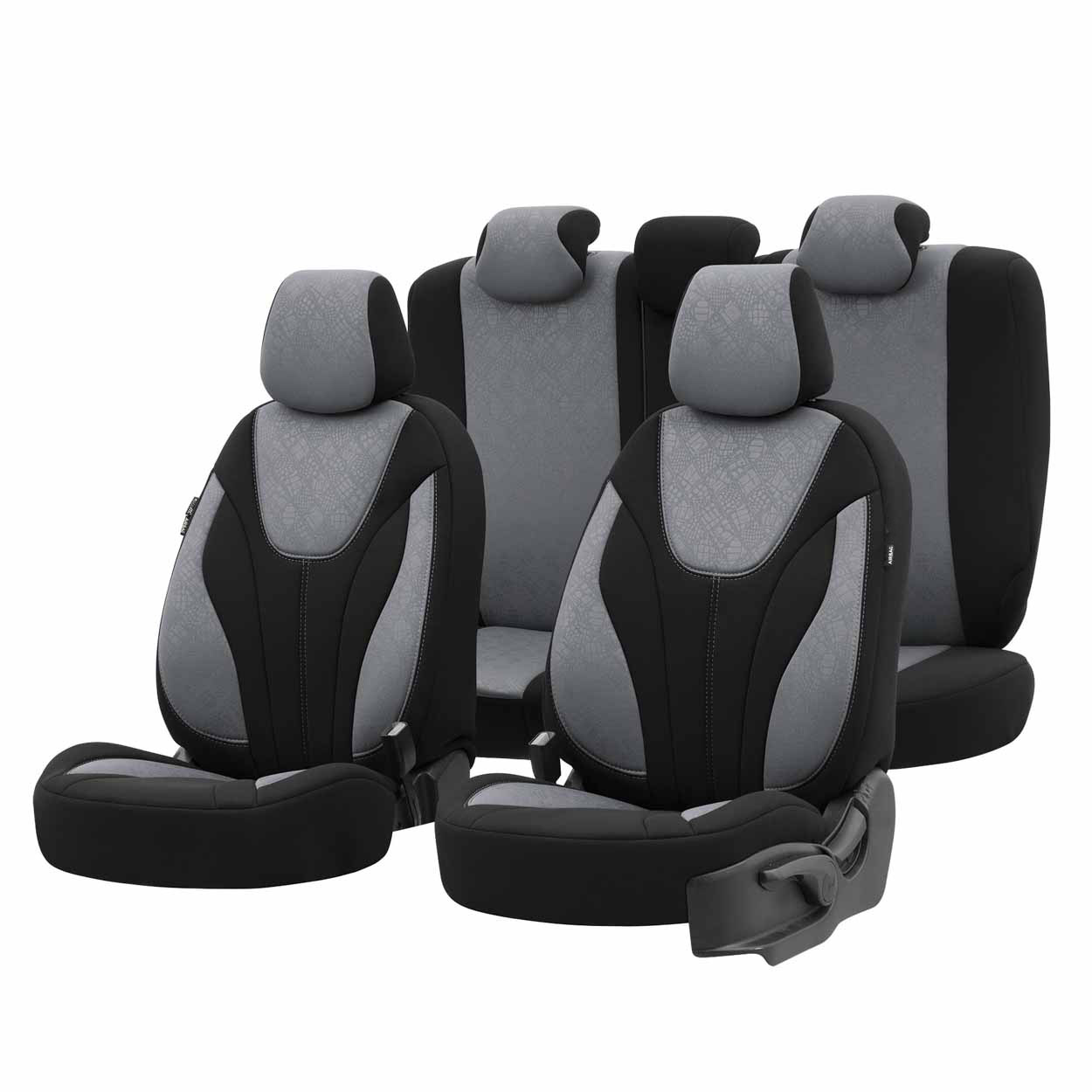 Autopoťahy OTOM RUBY 1202 GREY/BLACK 3-ZIP