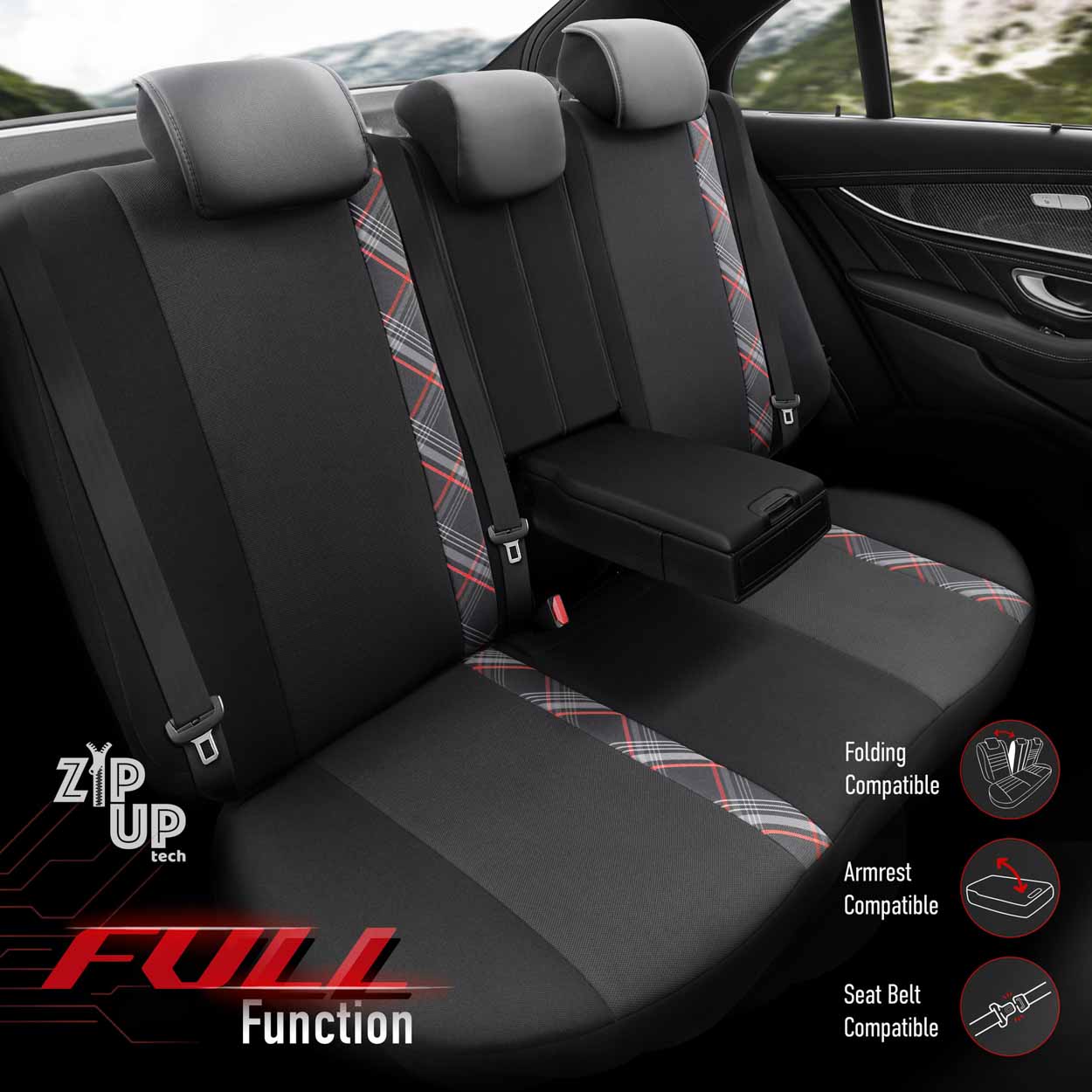 Autopoťahy OTOM HORIZON 1801 RED 3-ZIP