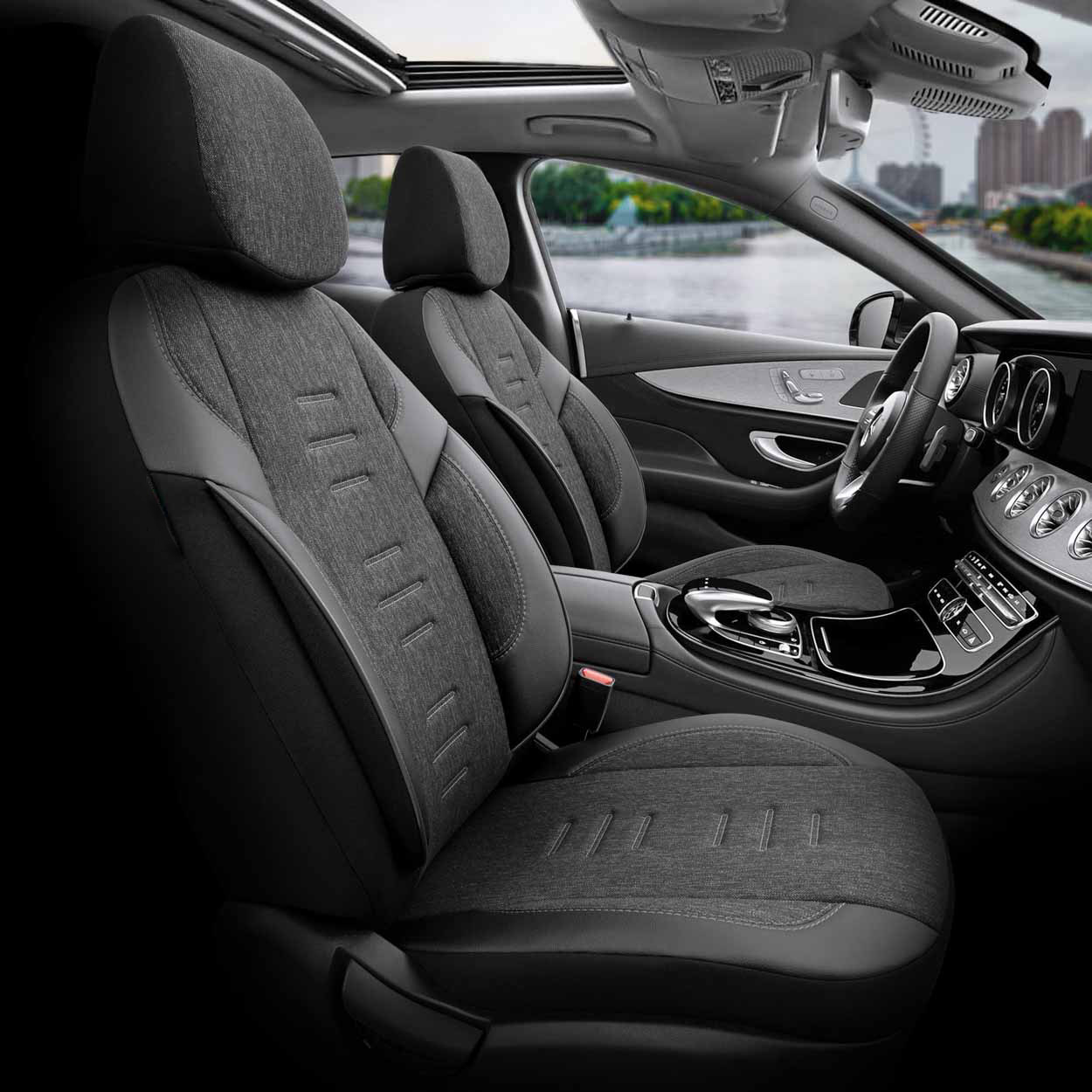 Autopoťahy OTOM THRONE 102 SMOKED 3-ZIP