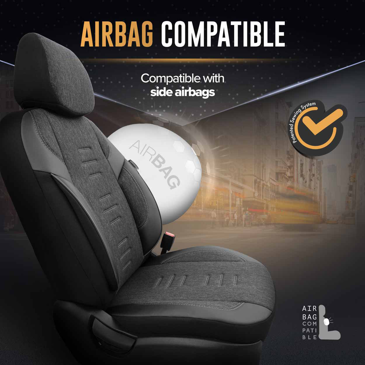 Autopoťahy OTOM THRONE 102 SMOKED 3-ZIP