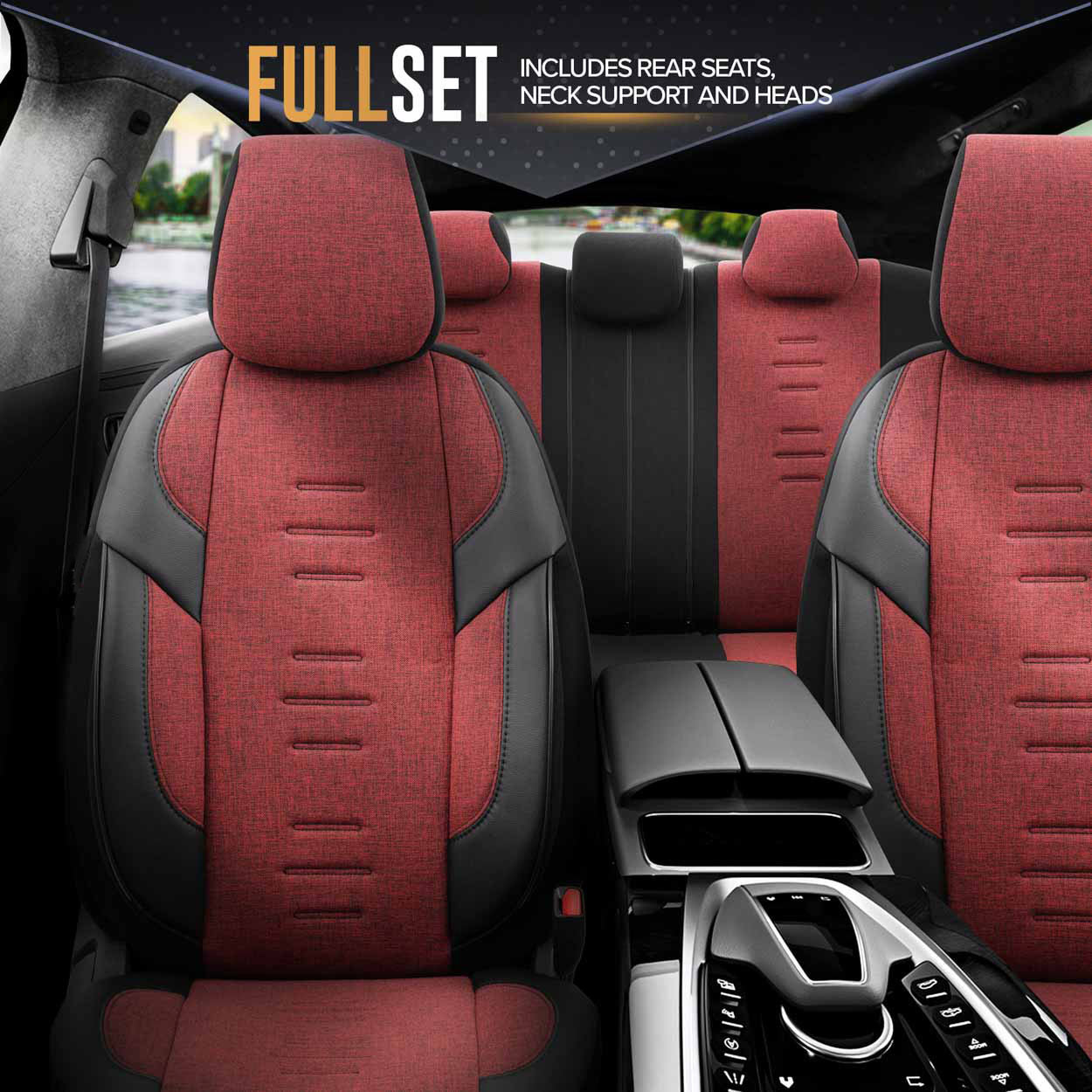 Autopoťahy OTOM THRONE 103 RED 3-ZIP