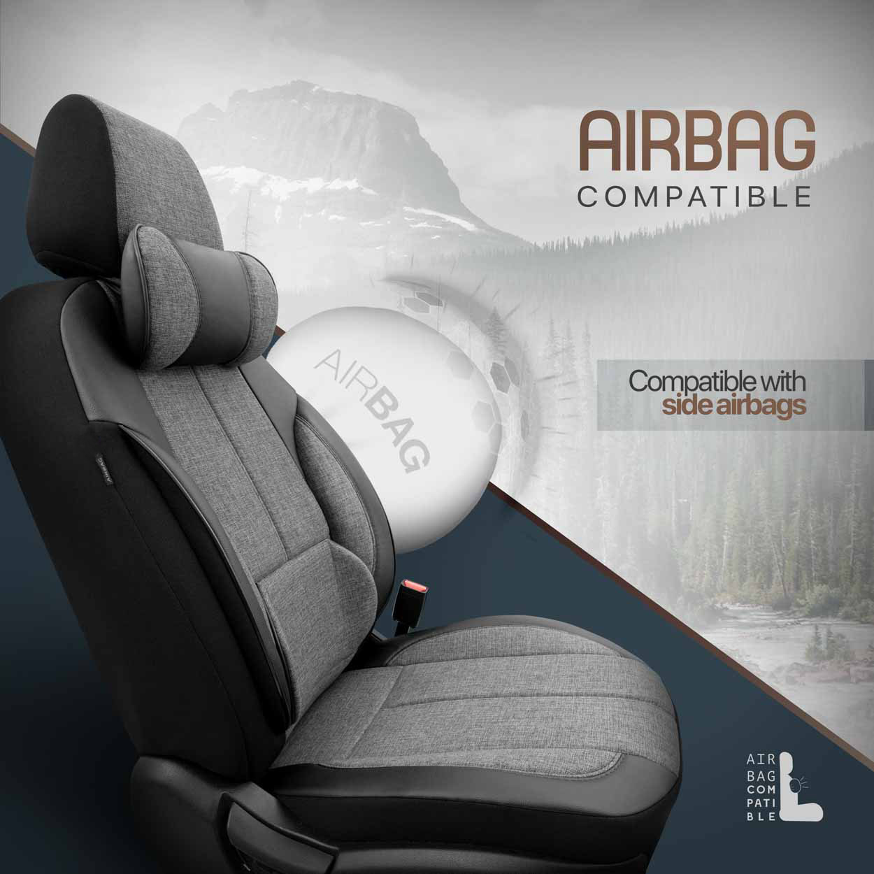 Autopoťahy OTOM VOYAGER 102 SMOKED 3-ZIP