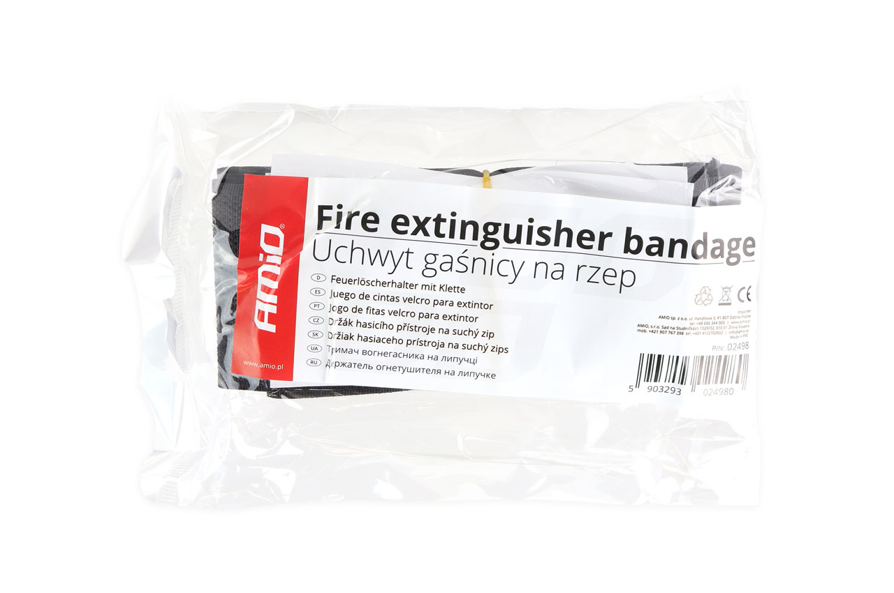 Držiak hasiaceho prístroja na suchý zips AMiO-02498