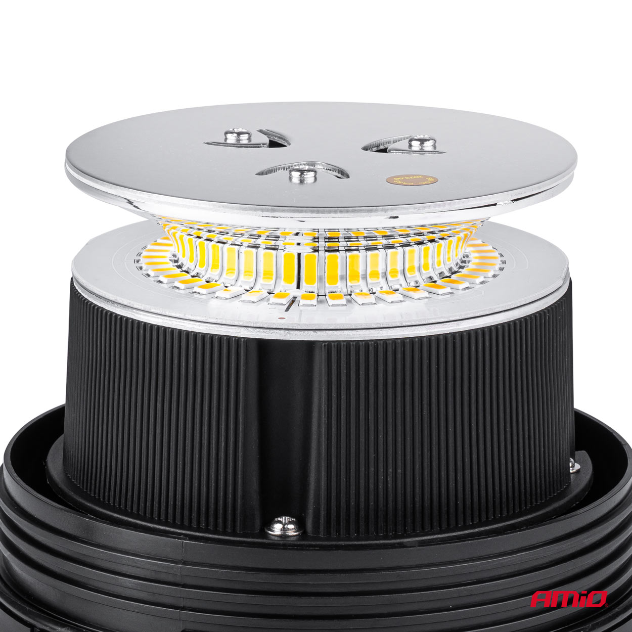 Výstražný maják W02M magnetický R65 R10 39LED 12 / 24V IP56 AMIO-02300