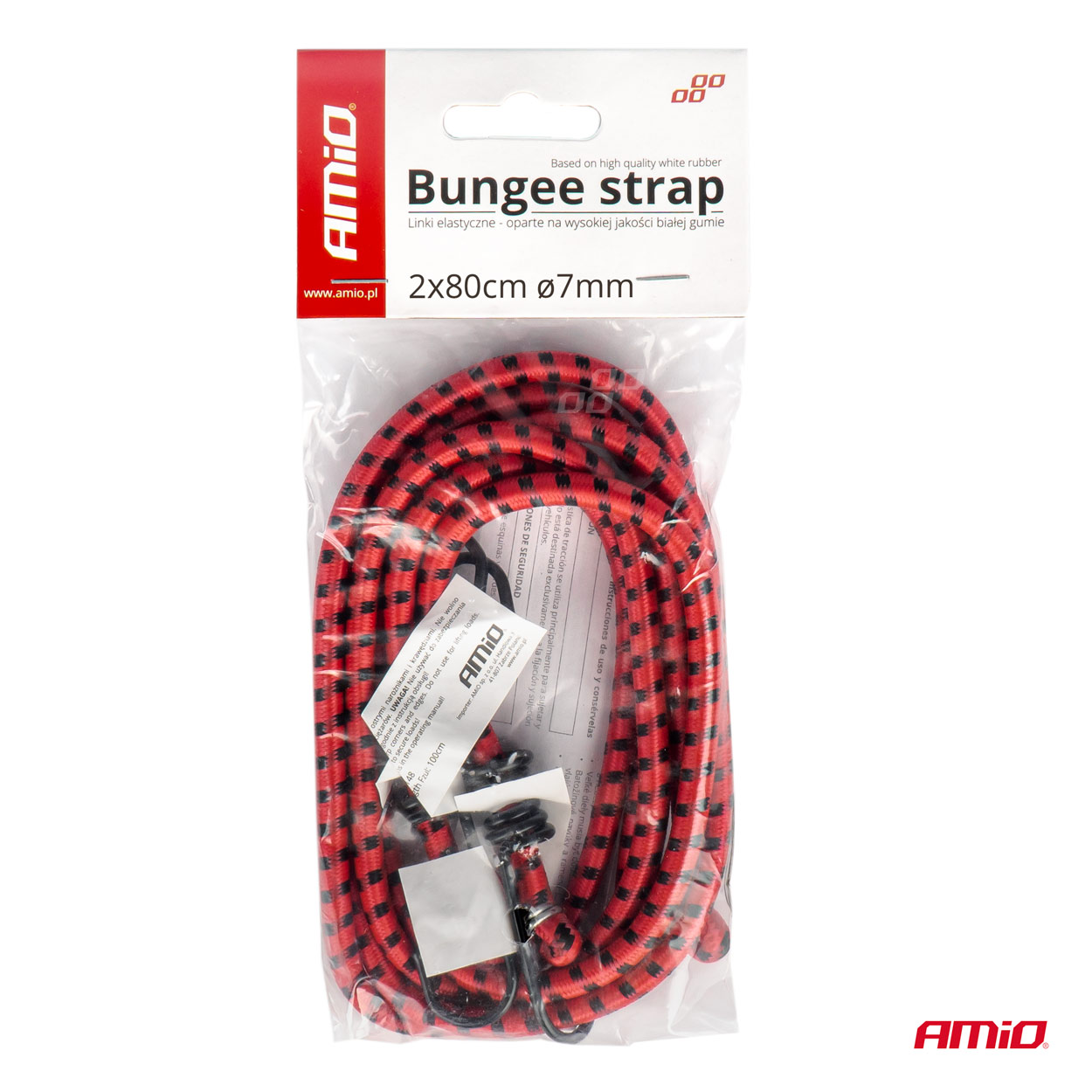 Gumové lano 2x80cm o7mm BSTRAP-02 AMiO-01147