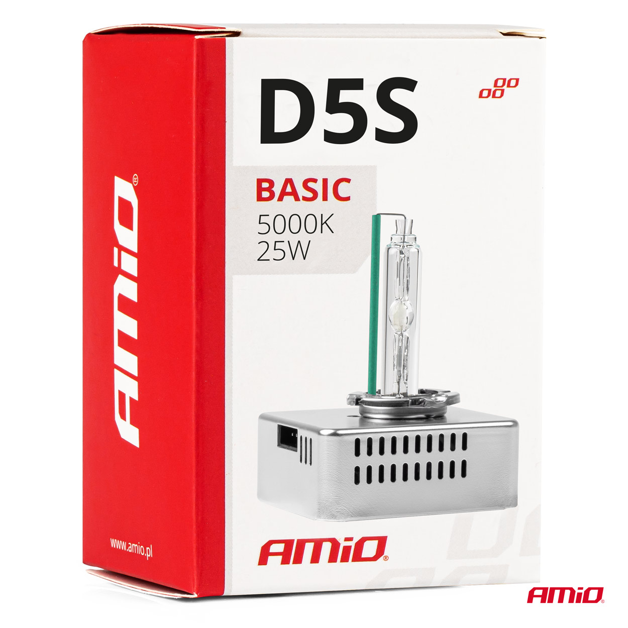Xenónová výbojka D5S 25W 5000K BASIC AMiO-02941