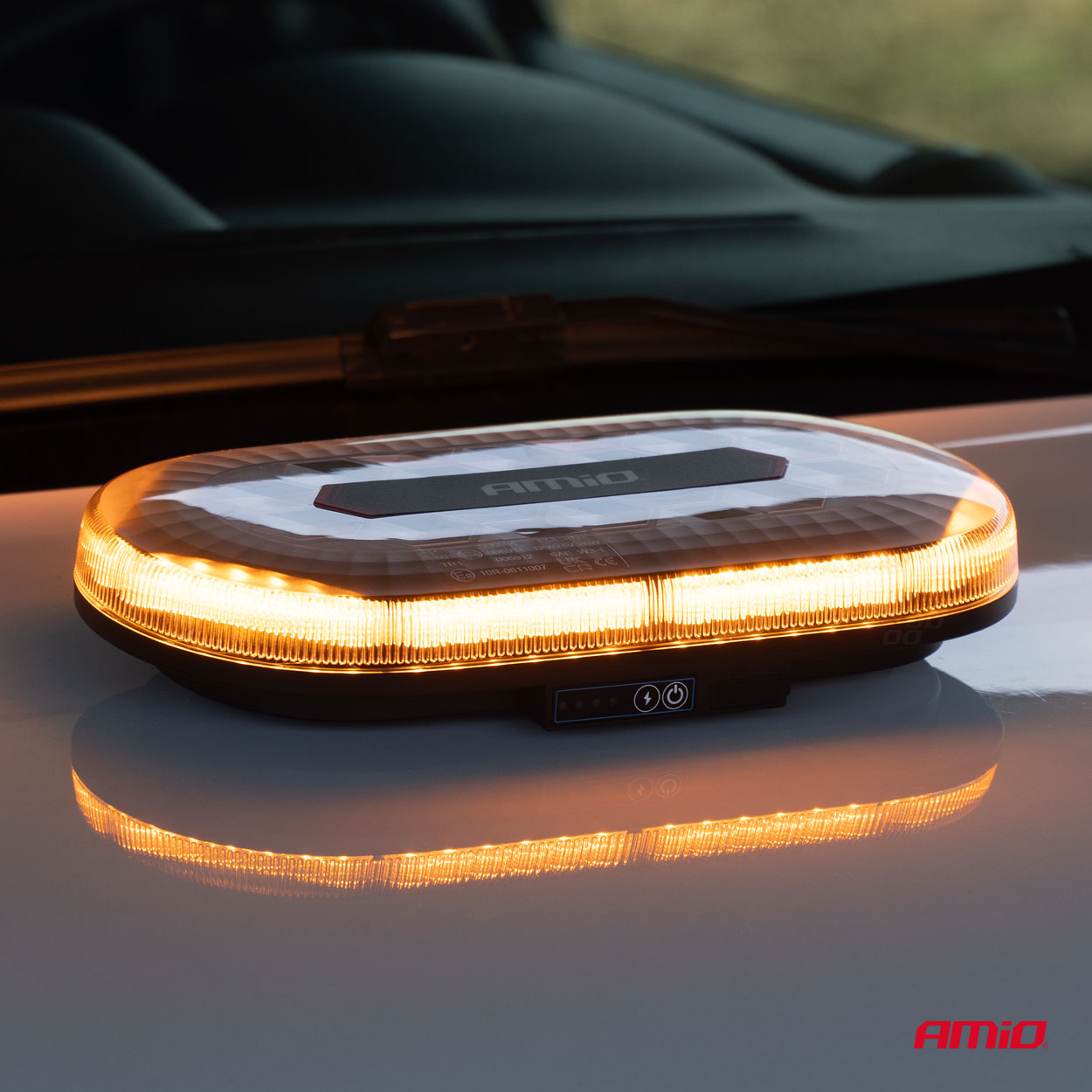 Bezdrôtová svetelná lišta LED R65 R10 326x186x63 26W 12/24V AMiO-04369