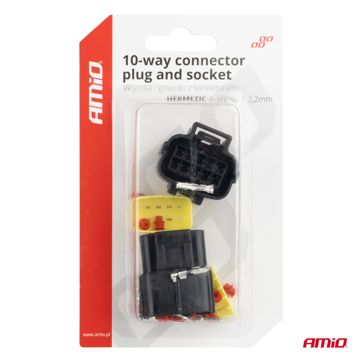 Konektor, sada 10 PIN 2.2mm
