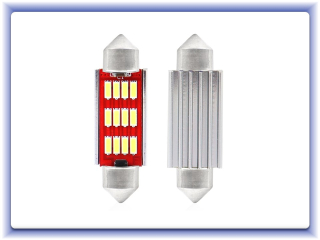 LED žiarovka Festoon 39mm Canbus 12smd 4014 White 12V/24V