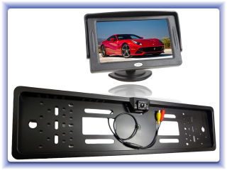 Cúvacia kamera v špz + 4,3" LCD monitor