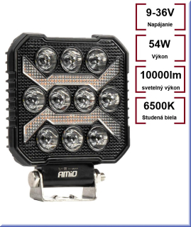 Pracovné LED svetlo AWL68 54W 6500K 10000lm 9-36V
