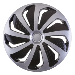 Puklica Wind 15" silver&black