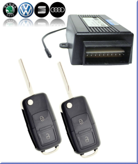 Diaľkové ovládanie VW, Škoda, Seat, AUDI kľúče originálnej kvality 2-tlačidlový