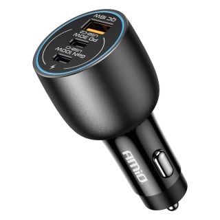 Nabíjačka do auta 2x USB C port + USB A port 12/24V 100W
