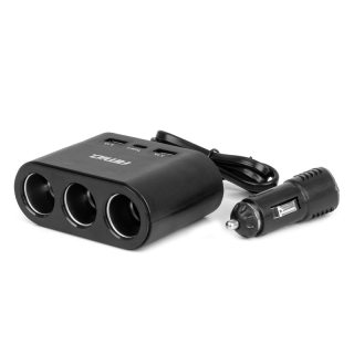 Predlžovacia zásuvkai 2x USB-A 1x USB-C 12V 24V 120W 70cm