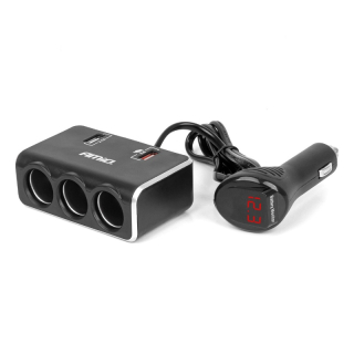 Predlžovacia zásuvkai 2x USB0A QC3.0 12V 24V 120W 80cm