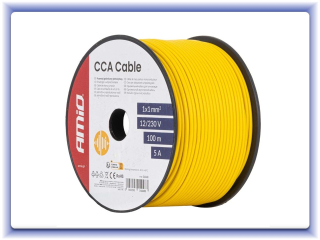 Jednožilový vodič k reproduktorom CCA 1x1mm2 100m 5A 12/230V