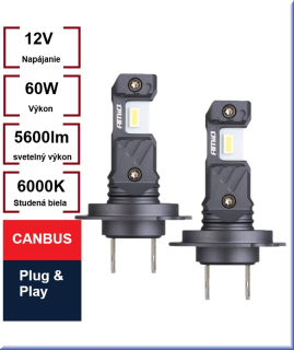 Led žiarovky H7 / H18 séria Hybrid Canbus