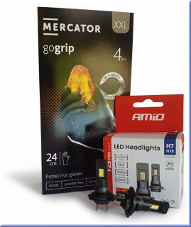LED Autožiarovky H7 F25 PRO (Sada 2ks) + Nitrilové montážne rukavice 4ks
