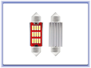LED Canbus 10smd 4014 Festoon 36mm White 12V/24V
