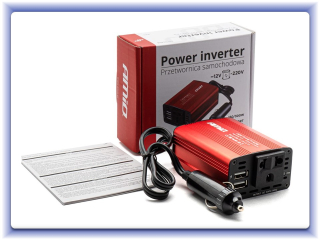 Menič napäta 12V/230V 150W/300W 2xUSB PI01